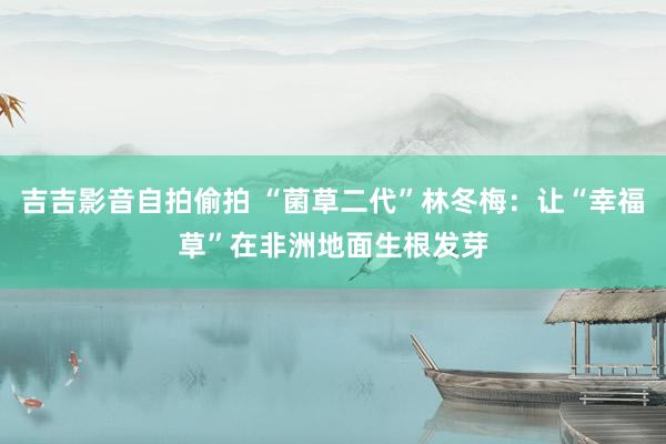 吉吉影音自拍偷拍 “菌草二代”林冬梅：让“幸福草”在非洲地面生根发芽