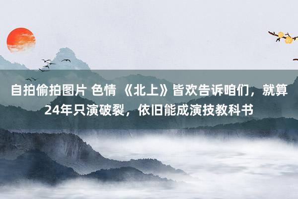 自拍偷拍图片 色情 《北上》皆欢告诉咱们，就算24年只演破裂，依旧能成演技教科书