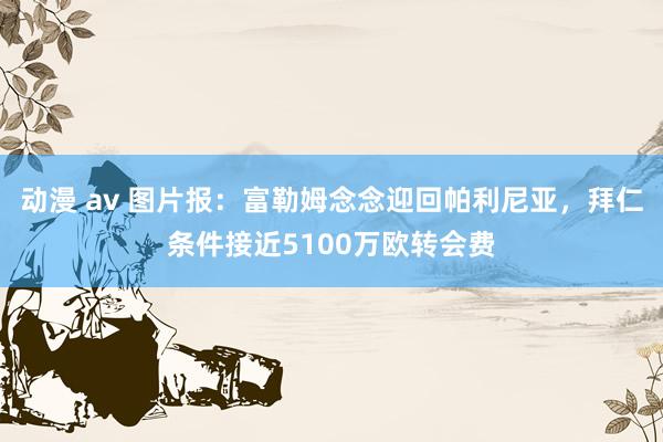 动漫 av 图片报：富勒姆念念迎回帕利尼亚，拜仁条件接近5100万欧转会费