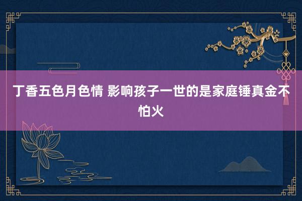 丁香五色月色情 影响孩子一世的是家庭锤真金不怕火