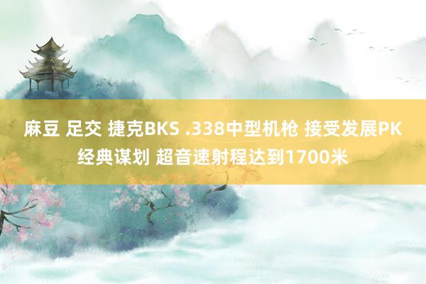 麻豆 足交 捷克BKS .338中型机枪 接受发展PK经典谋划 超音速射程达到1700米